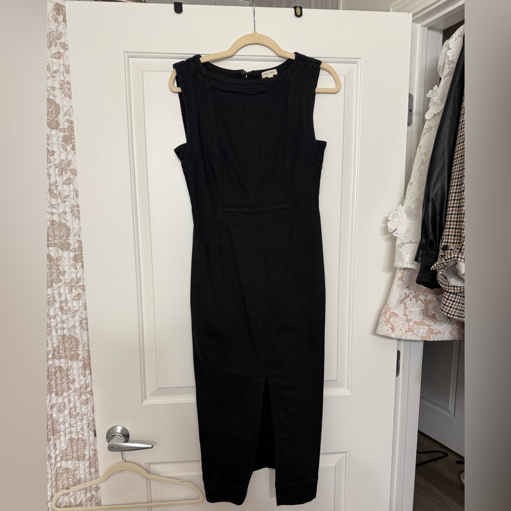 Pilcro Sleeveless denim midi dress